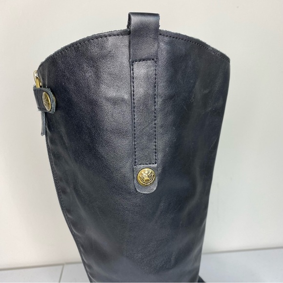 Sam Edelman Penny Black Leather Riding Boots Size 6.5W - Picture 8 of 16